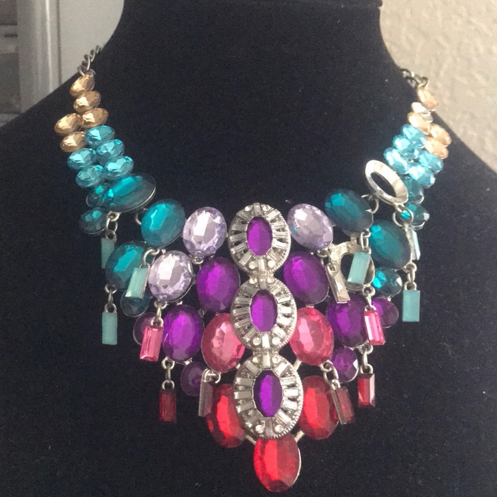Multi Colored Necklace 20 inches long.